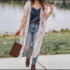 American Eagle Chiffon Kimono
